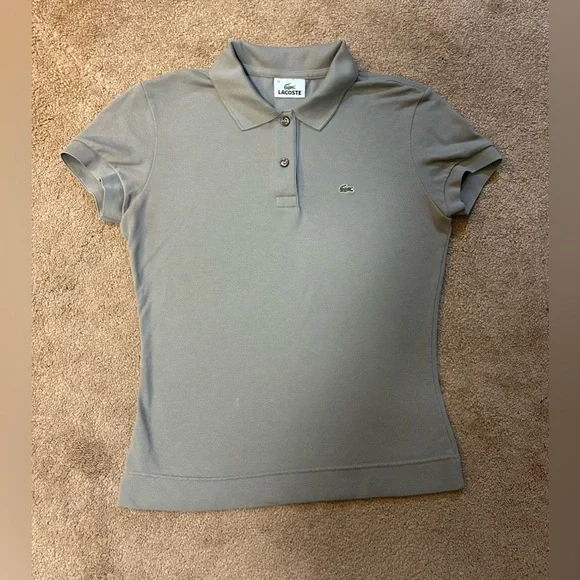 NWOT LACOSTE SLIM FIT LADIES POLO SHIRT 38 - Picture 1 of 4